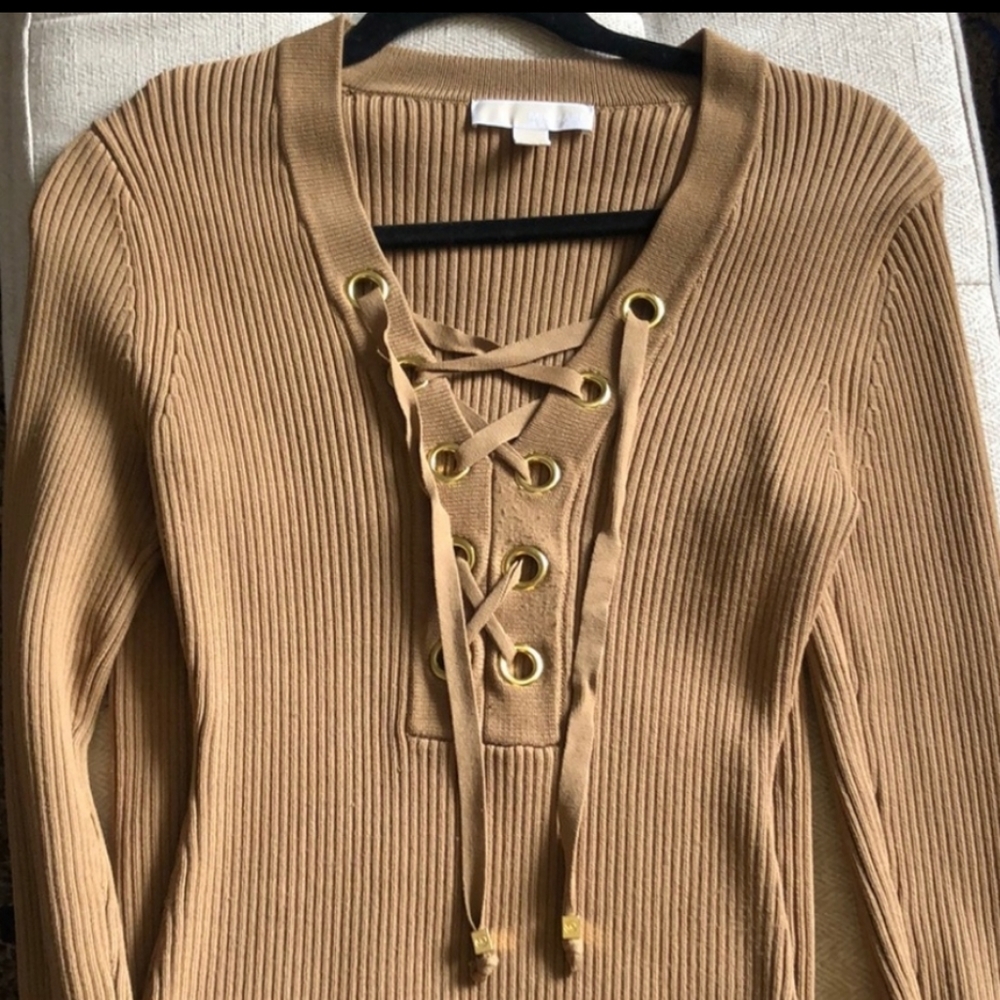 Tan and Gold Micheal Kors Winter Season Dress